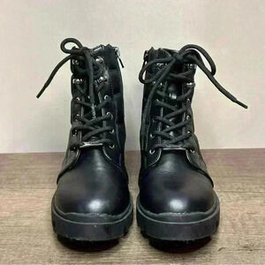 Girls Marc Fisher Black High Ankle Boots Size 1